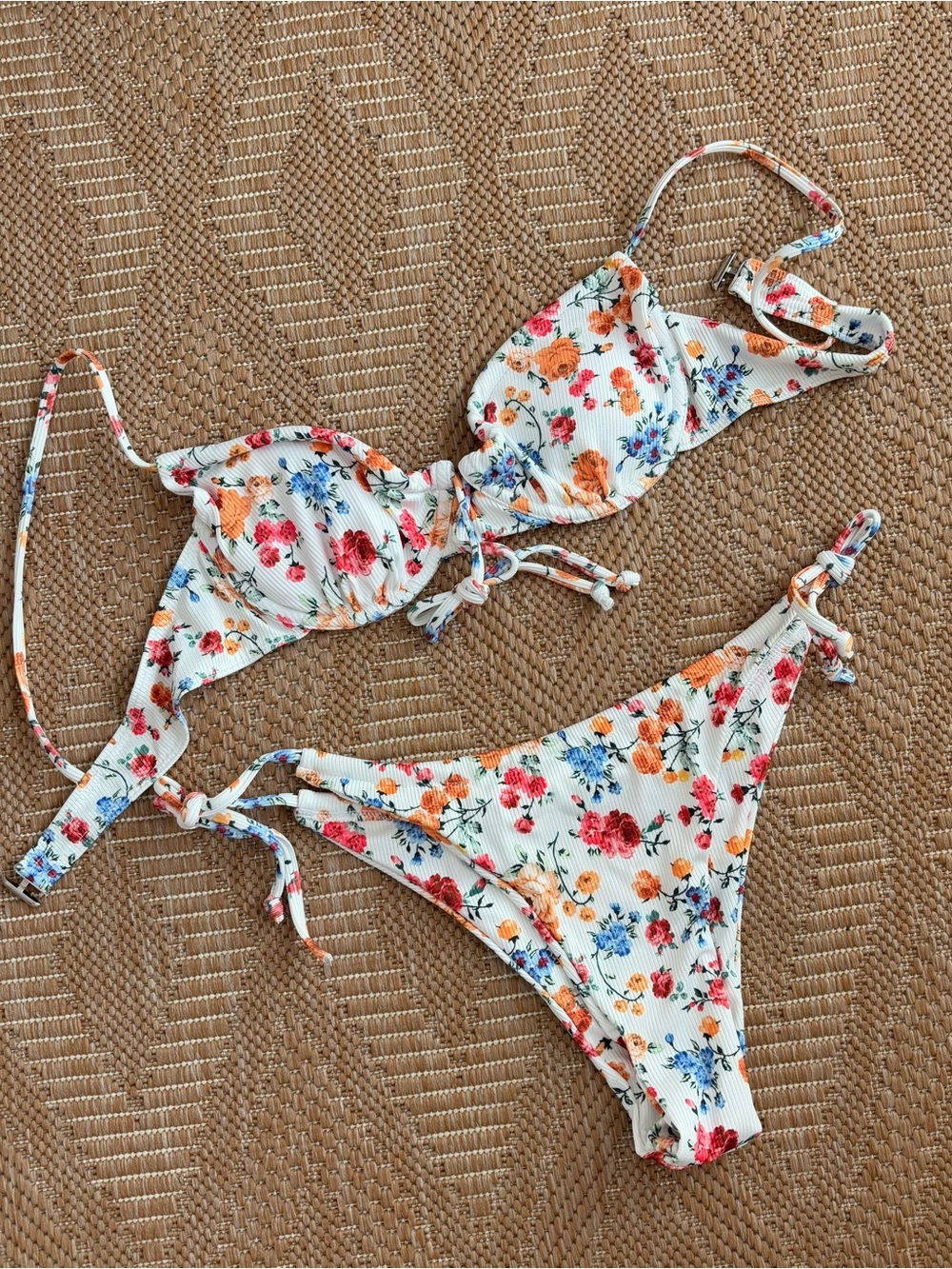 floral bikini set